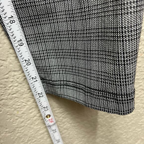 SOHO Apparel Ltd Women Black Straight Leg Dress Pant Size Medium Plaid Slacks - Picture 9 of 10